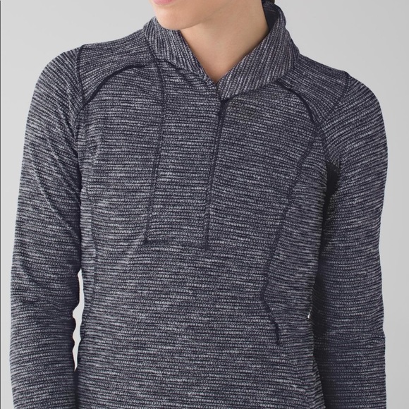 Lululemon Think Fast Pullover Sweater Jacket Top 2 Gray - Picture 7 of 12